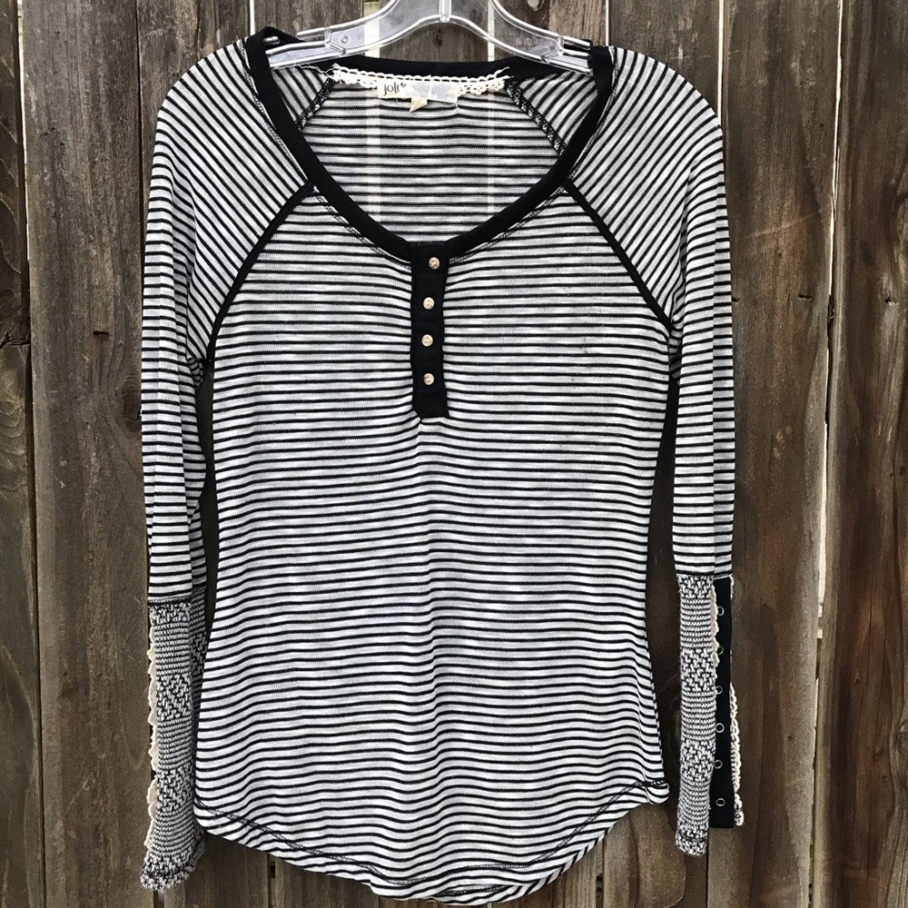Jolt Striped Henley